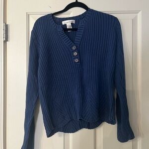 Jones New York Sport navy blue sweater size medium